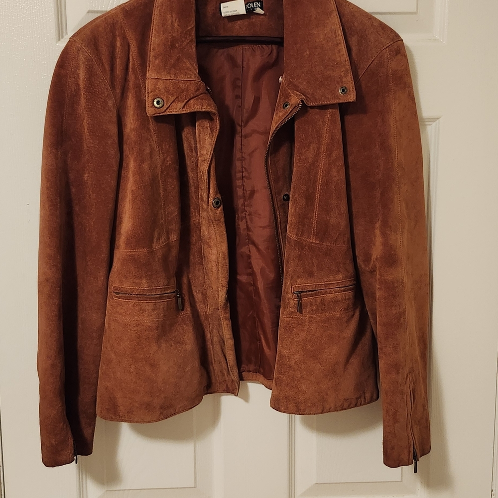 Women's Brown Suede Jacket